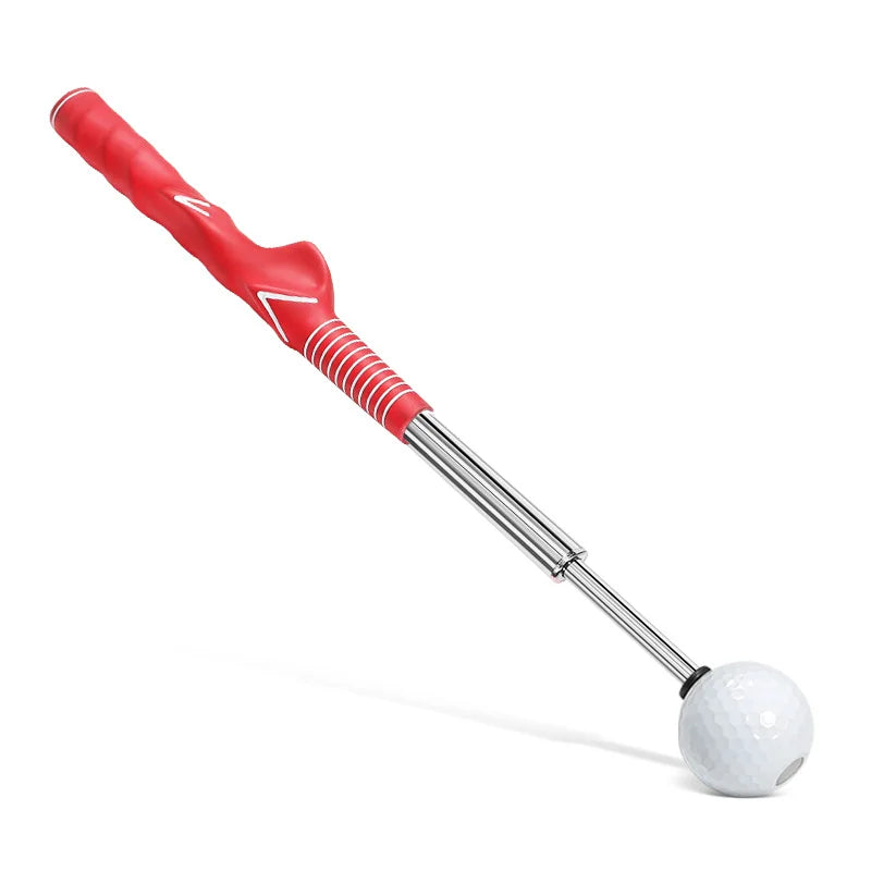 Entraîneur de swing golf télescopique – coloris rouge