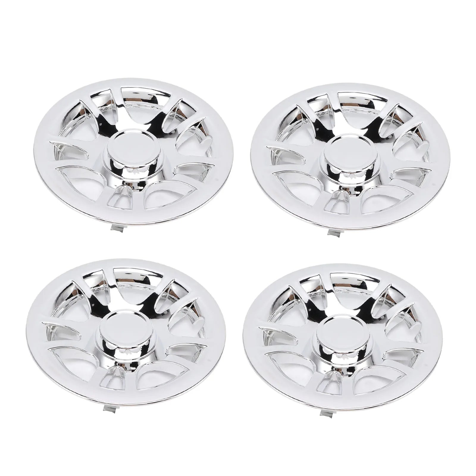 Lot de 4 enjoliveurs chromés 8 pouces pour roues de voiturette de golf