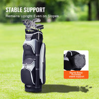 Sac de golf chariot – base robuste posée sur l'herbe