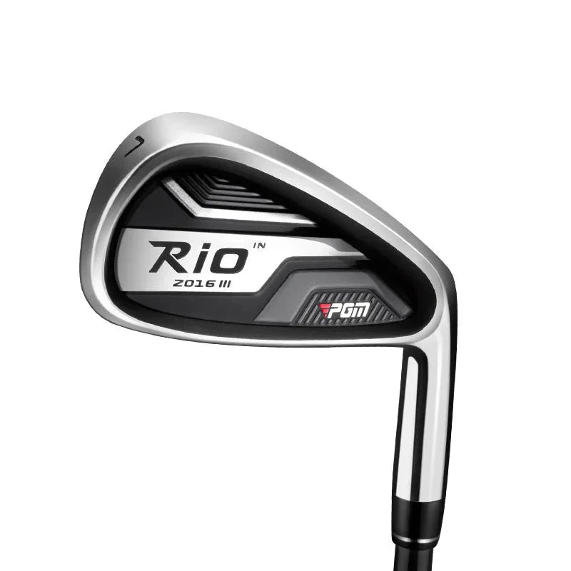 Fer 7 golf homme droitier tête inox, manche carbone ou acier