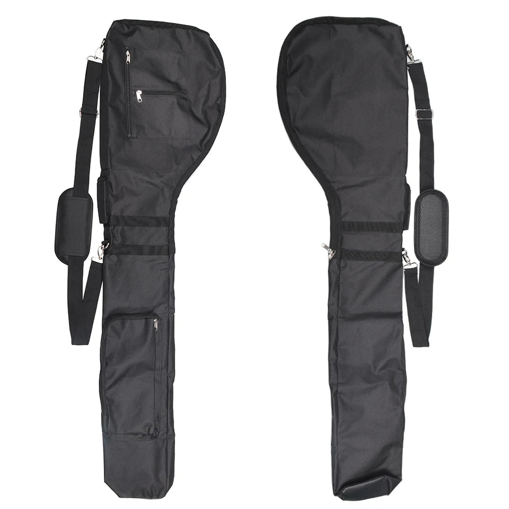 Sac de dimanche golf pliable en nylon, 6 à 8 clubs, bandoulière
