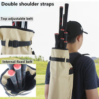 Sac de golf pencil pliable à bretelles – double bretelle et sangle de maintien intérieure