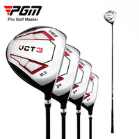 Clubs de golf homme droitier – driver, bois 3, bois 5 et hybride de la gamme du plus grand au plus petit