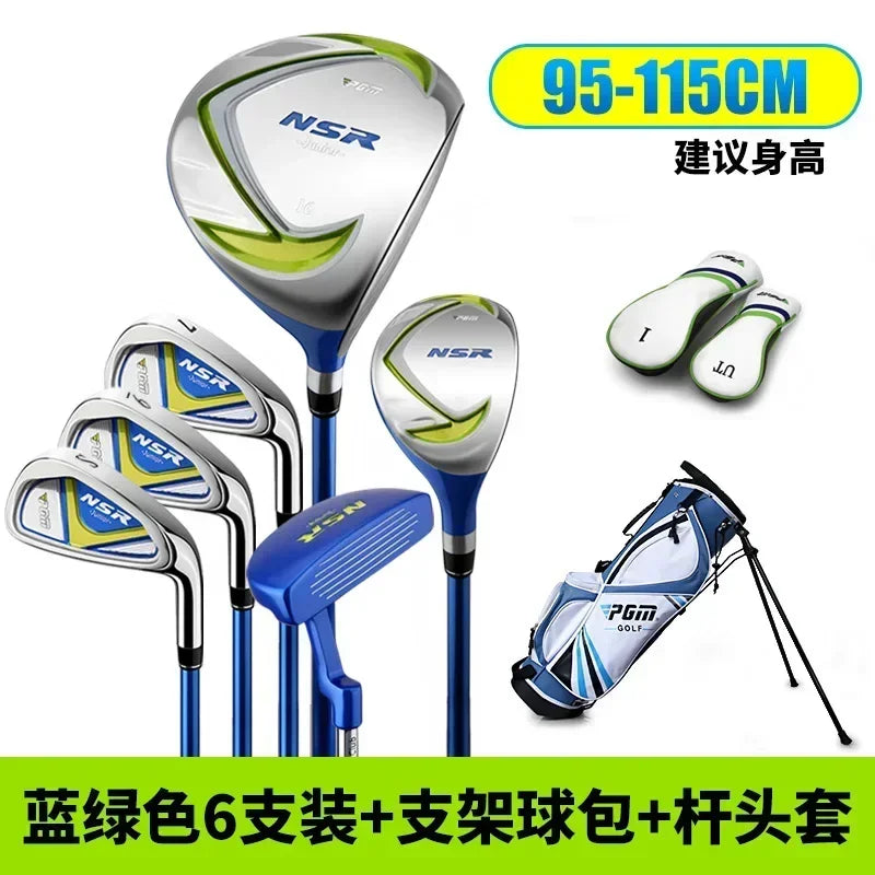 Set de golf enfant bleu et vert – version pour enfant de 95 à 115 cm