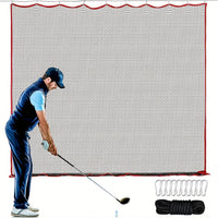 Filet d'entraînement de golf 3 × 3 m en polyester, bordure rouge