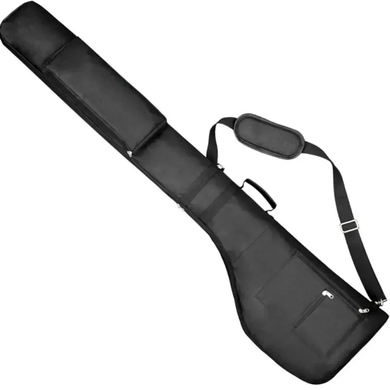 Sac de golf pencil pliable imperméable – vue détourée, bandoulière et poches