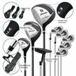Set de golf complet homme gaucher driver 460 cc et sac trépied