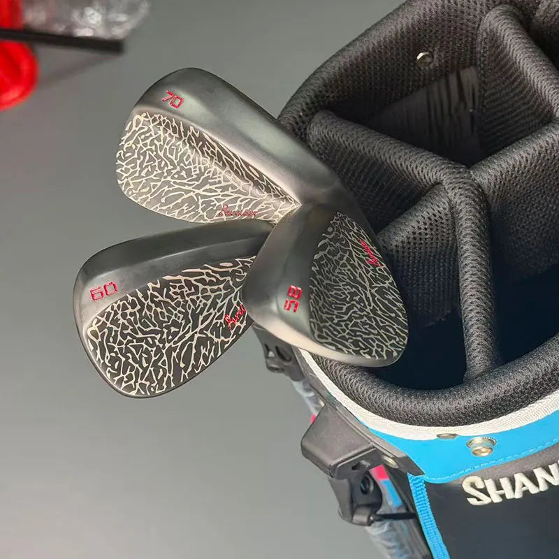 Lot de 3 wedges de golf 58°, 60° et 70°, manche acier
