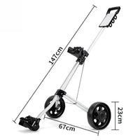 Chariot de golf 2 roues aluminium – schéma des dimensions du chariot