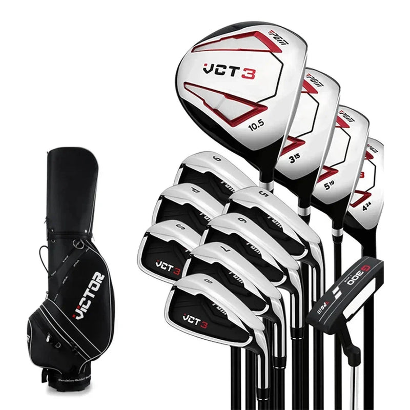 Set de golf complet homme droitier 12, 9 clubs ou 7 fers