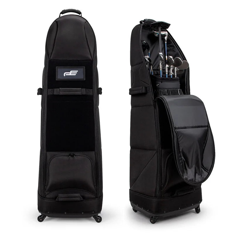Housse de voyage golf souple à 4 roues et cadenas à code