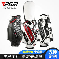 Sac de golf tour en microfibre – trois sacs côte à côte, capot ouvert sur l'un d'eux