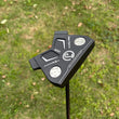 Putter maillet noir CNC, poids réglables par vis, grip PU, 34 ou 35 pouces