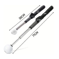 Entraîneur de swing golf télescopique – longueur de 38 cm rétracté et 71 cm déployé