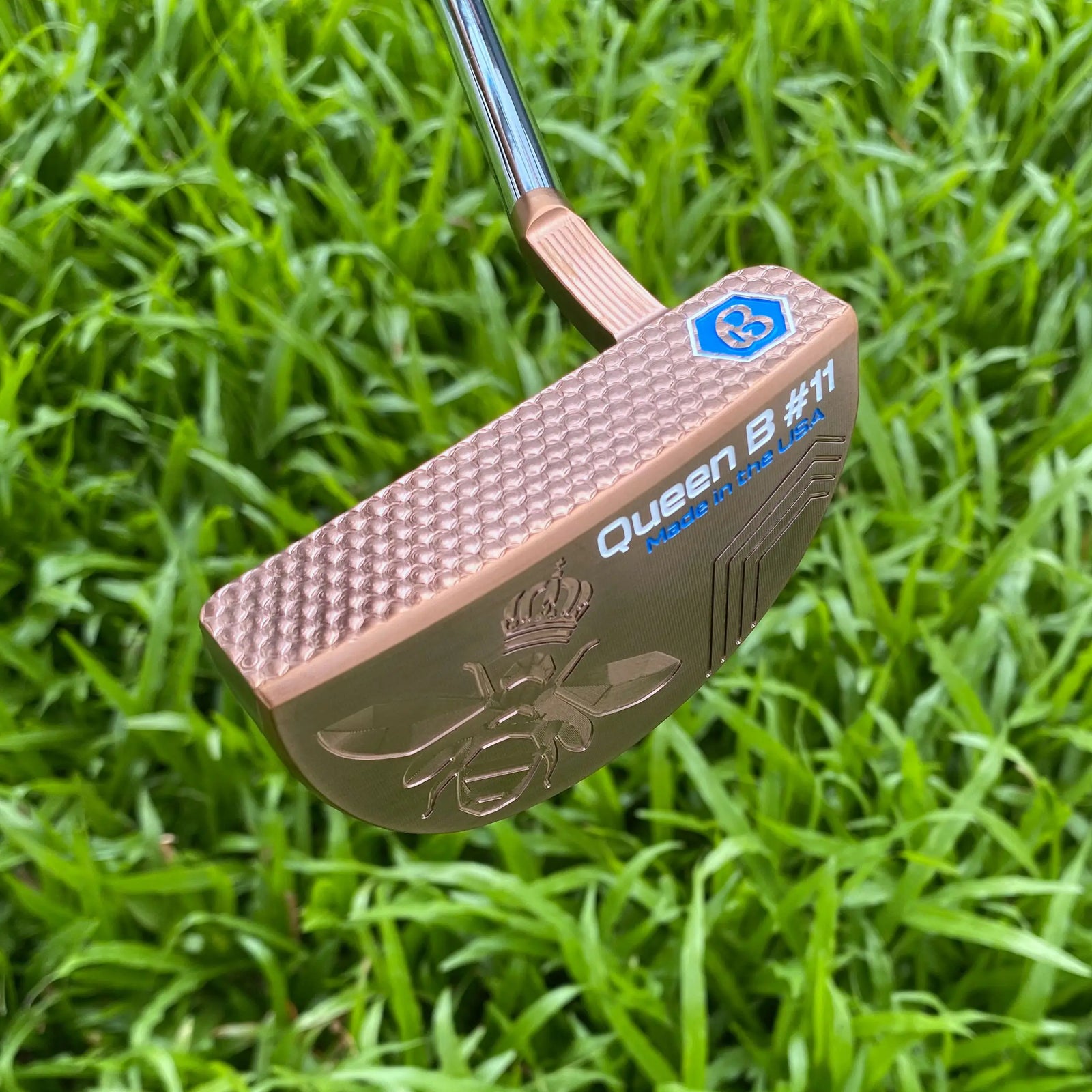 Putter maillet fraisé CNC cuivré droitier manche acier 32 à 36 pouces