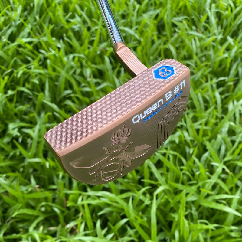 Putter maillet fraisé CNC cuivré droitier manche acier 32 à 36 pouces