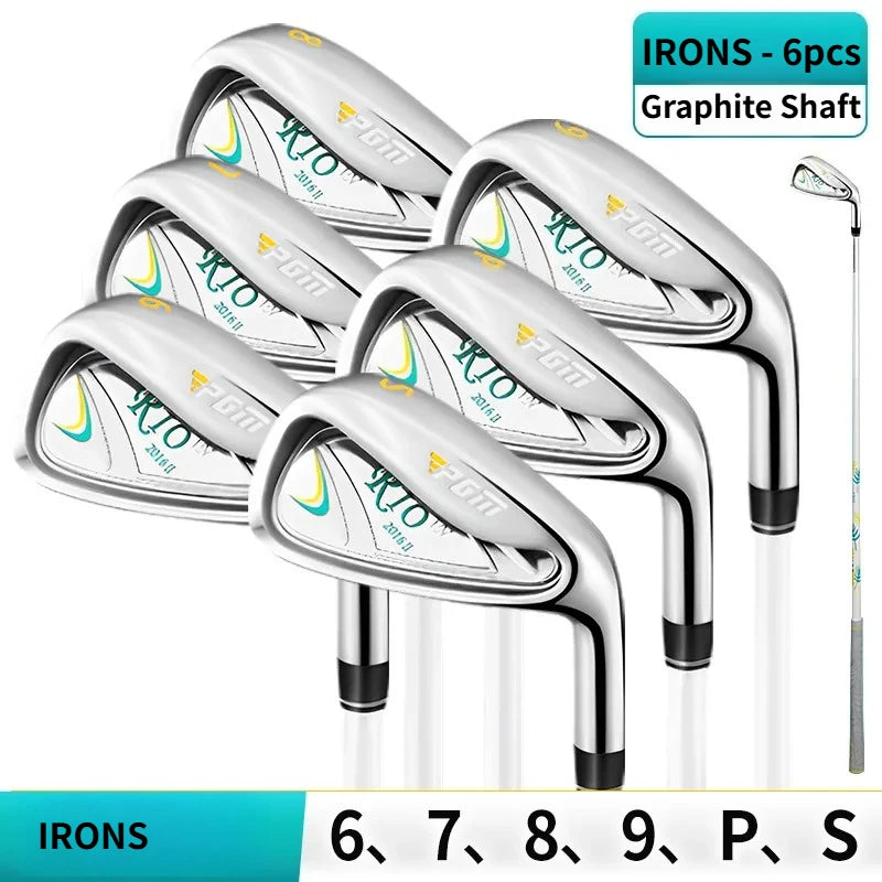 Set de golf complet femme – 6 fers à manche graphite