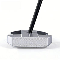Putter maillet torsion nulle – face texturée de la tête argent vue de face