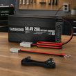Chargeur intelligent LiFePO4 58,4 V 20 A avec câble à bornes M8