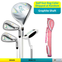 Set de golf complet femme – 4 clubs à manche graphite avec sac pencil