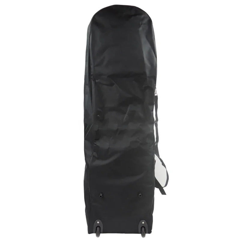 Housse de voyage golf noire – vue de dos avec les roues