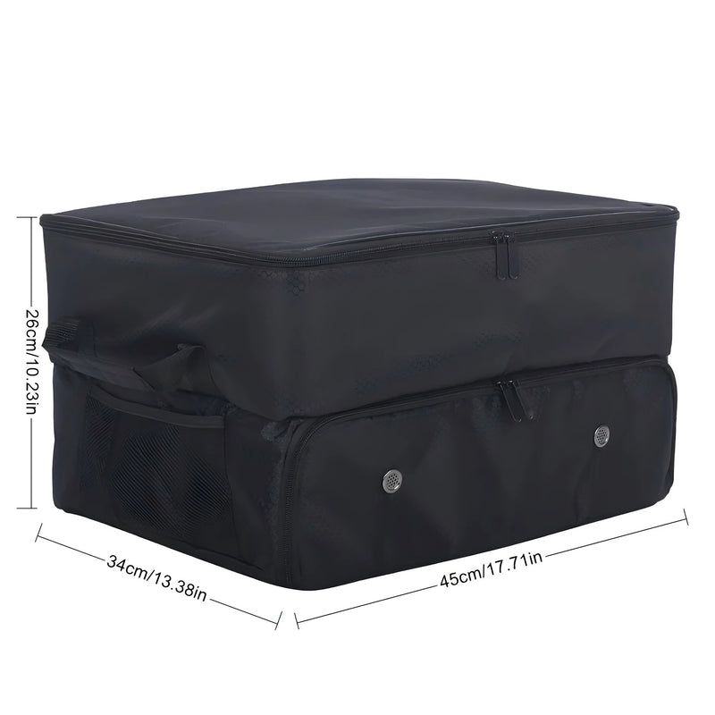 Organisateur de coffre de golf – schéma des dimensions 45 x 34 x 26 cm
