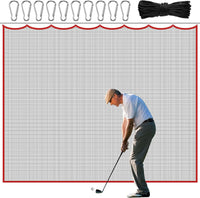 Filet de protection golf 3 x 3 m, maille 2,5 cm, corde et mousquetons