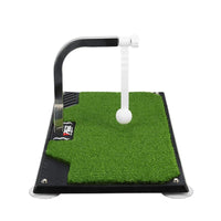 Entraîneur de swing golf rotatif 360° – version noire, arche métallique et bras rotatif