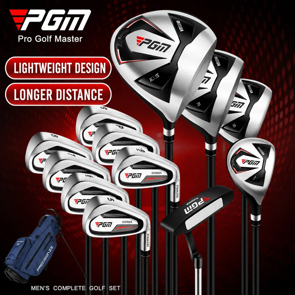 Set de golf complet homme débutant 12, 9 ou 4 clubs avec sac