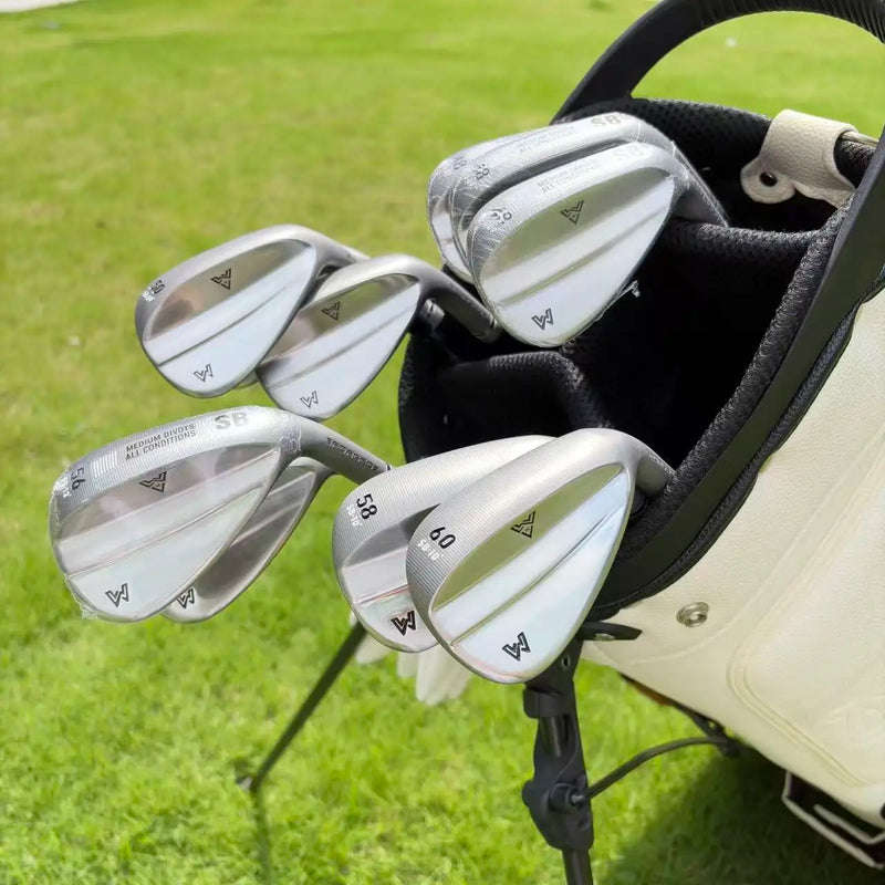 Wedge golf droitier face brute CNC, manche acier Stiff, du 48° au 60°