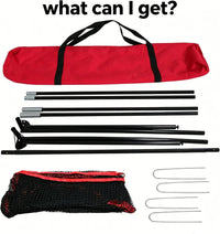 Filet de golf sur cadre – contenu : sac, tiges, filet et piquets