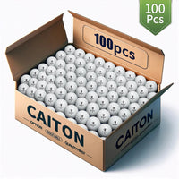 Lot de 100 balles de golf 3 couches blanches avec ligne d'alignement