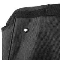 Housse de pluie sac de golf Oxford – gros plan sur le velcro et le bouton-pression