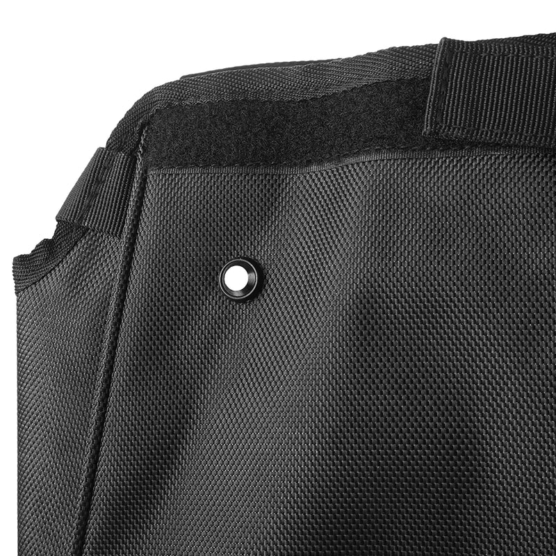 Housse de pluie sac de golf Oxford – gros plan sur le velcro et le bouton-pression