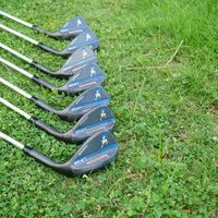 Wedge de golf forgé – wedges alignés, vue de la semelle large