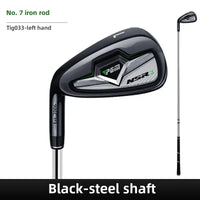 Fer 7 de golf – fer 7 noir gaucher, manche acier