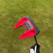 Putter maillet rouge à MOI élevé, face équilibrée, droitier, 34 pouces