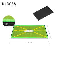 Tapis de frappe golf à paillettes 41 x 21 cm – vue du petit modèle avec sa cote
