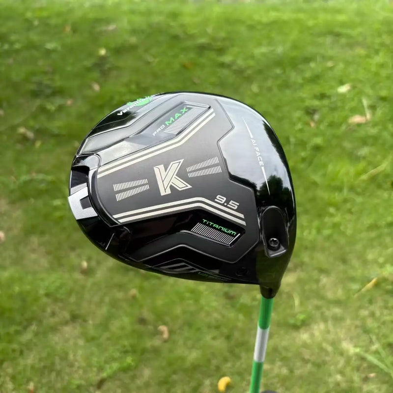 Driver de golf titane – tête vue de dessus, loft 9,5°