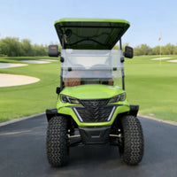 Buggy de golf électrique tout-terrain 2, 4 ou 6 places – vue de face avec pare-brise