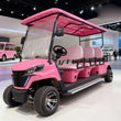 Voiturette de golf électrique 6 places pour invités, moteur AC 4 kW