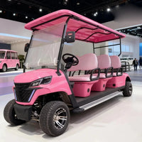 Voiturette de golf électrique 6 places pour invités avec moteur AC 4 kW