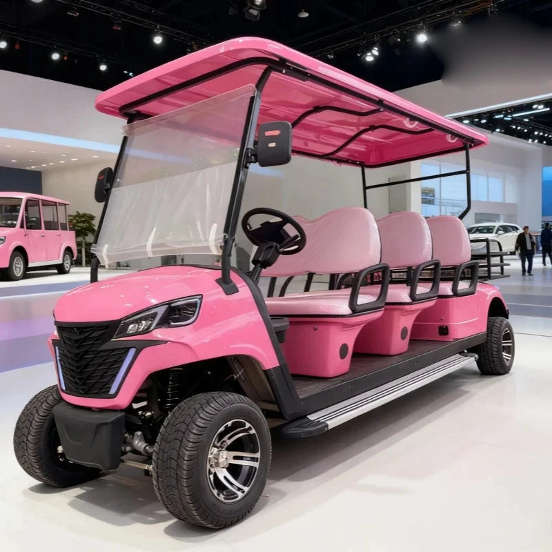 Voiturette de golf électrique 6 places pour invités avec moteur AC 4 kW