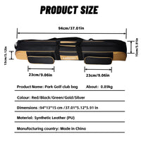 Sac de park golf horizontal – cotes du sac : 94 cm sur 13 cm sur 15 cm, 0,89 kg