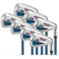 Série de 7 fers de golf – version manche carbone, flex Regular