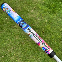 Putter maillet cubique – grip coloré à motif de tête de mort