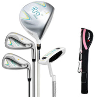 Set de golf complet femme – set de 4 clubs avec manches acier et sac léger