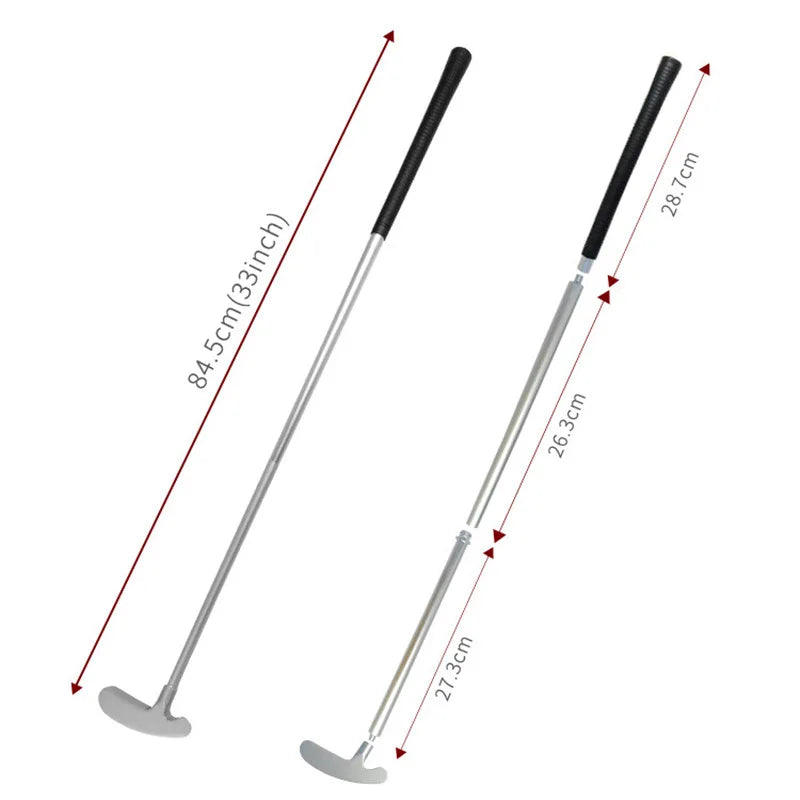 Mini kit de putting golf – schéma des longueurs du putter, 84,5 cm assemblé