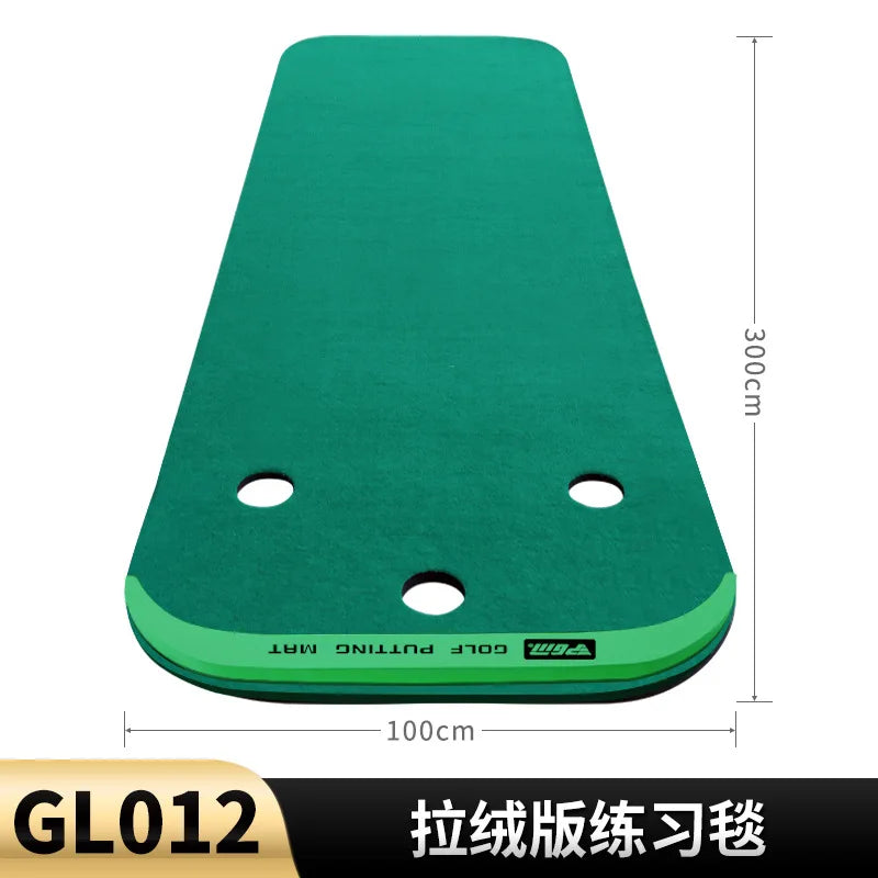 Tapis de putting 300 x 100 cm – version velours brossé, 300 cm de long et 100 cm de large