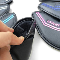 Couvre fer golf set de 10 housses – intérieur doublé et fermeture velcro
